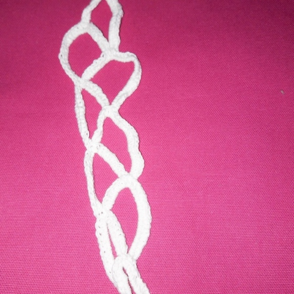 White Handmade Crochet Barefoot Gladiator Sandals - Picture 6 of 6
